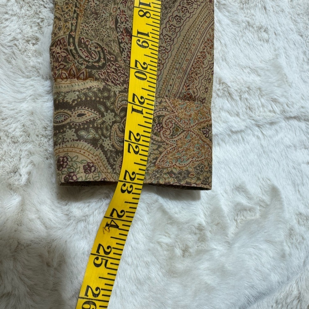 Lauren Ralph Lauren Corpcore Heritage 100% Cotton gold multicolor Shirt Medium - Picture 13 of 14